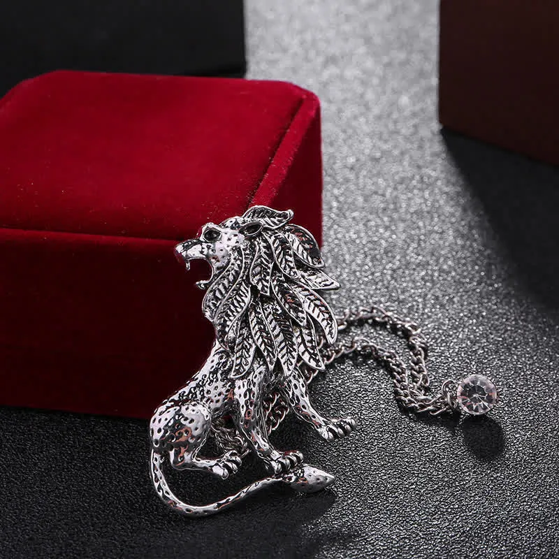Men's Domineering Lion Chain Brooch sold by FloralTrip product image thumbnail 3