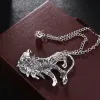 Men's Domineering Lion Chain Brooch sold by FloralTrip