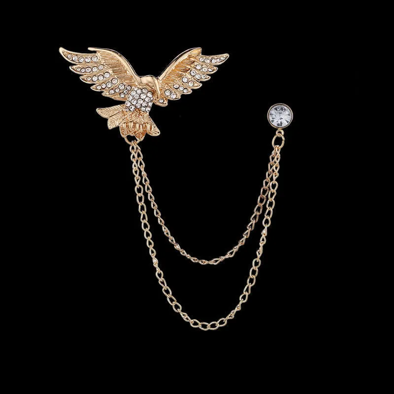 Men's Flying Eagle Chain Brooch sold by FloralTrip product image thumbnail 5