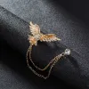 Men's Flying Eagle Chain Brooch sold by FloralTrip