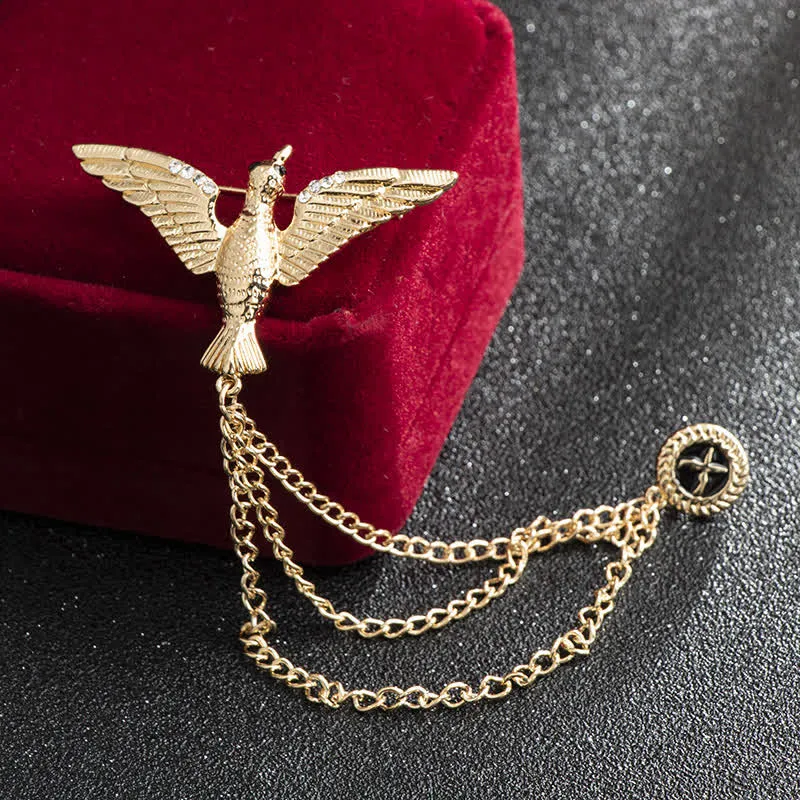 Men's Victory Bird Chain Brooch sold by FloralTrip product image thumbnail 3