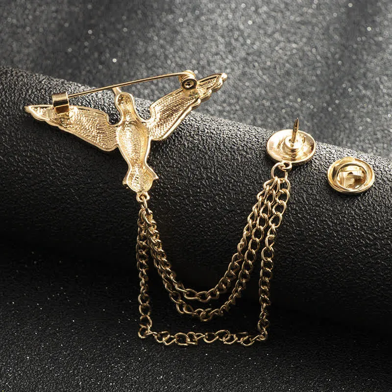 Men's Victory Bird Chain Brooch sold by FloralTrip product image thumbnail 4