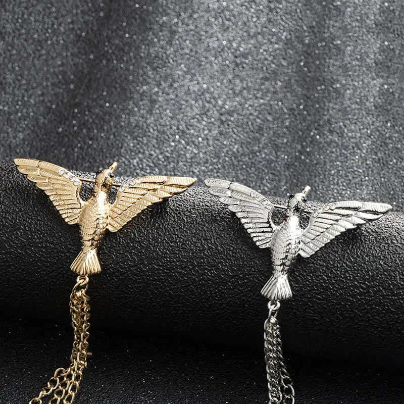 Men's Victory Bird Chain Brooch sold by FloralTrip product image thumbnail 2