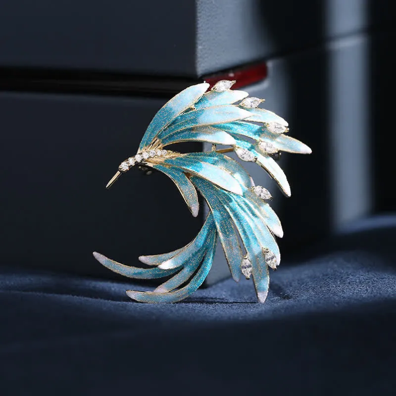 Women's Palace Phoenix Gradient Color Brooch sold by FloralTrip