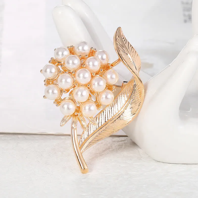 Women's Fresh Flower Pearl Brooch sold by FloralTrip product image thumbnail 3