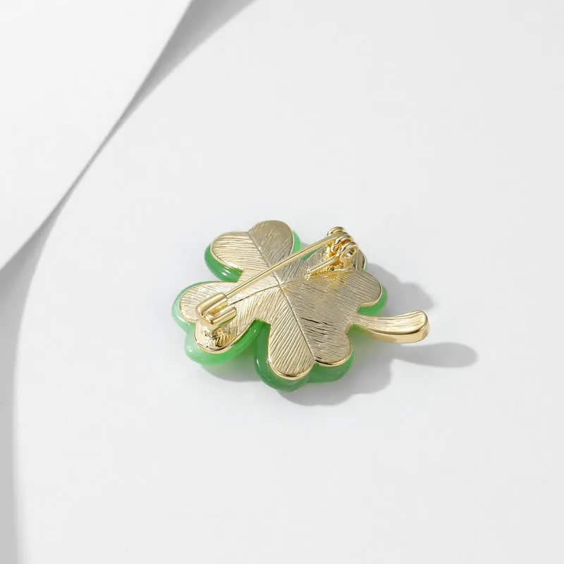 Women's Lucky Four-Leaf Clovers Brooch sold by FloralTrip product image thumbnail 4