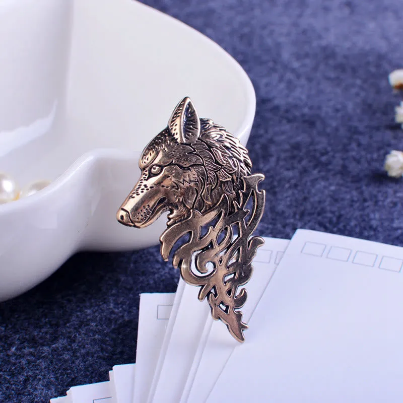Men's Glamorous Hollow Wolf Head Brooch sold by FloralTrip product image thumbnail 5