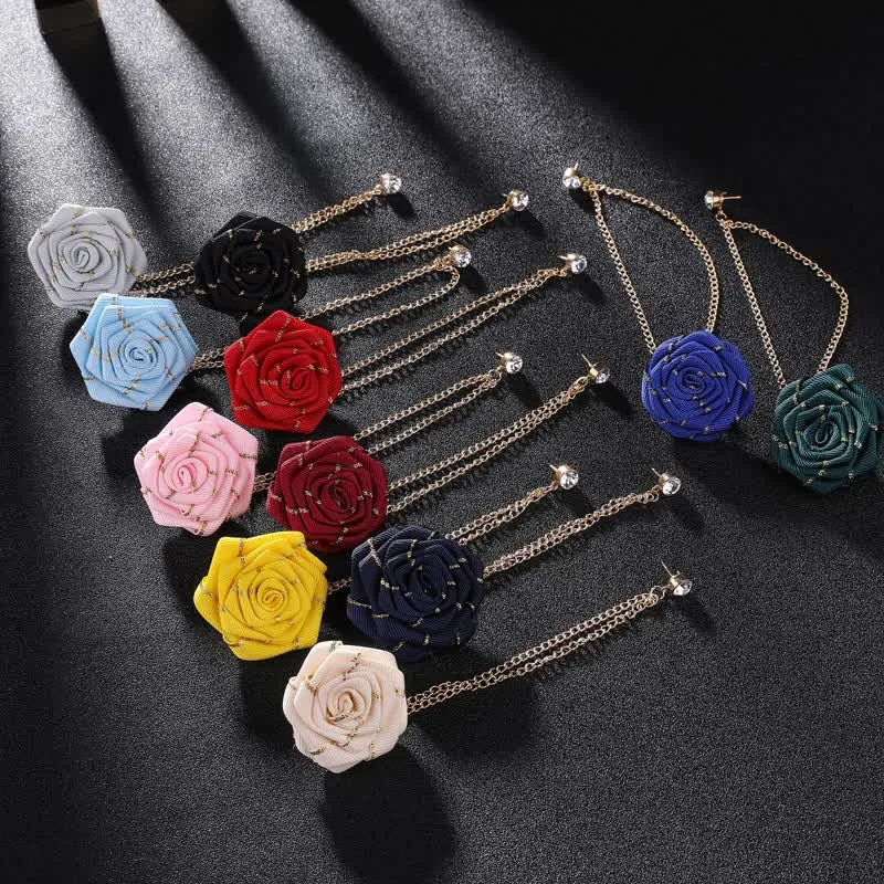 Men's Charming Floral Rose Chain Brooch sold by FloralTrip product image thumbnail 2
