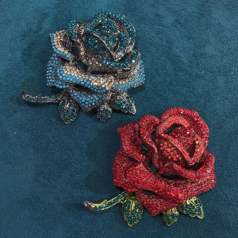 Women's Classy Rose Rhinestone Brooch sold by FloralTrip product image thumbnail 3