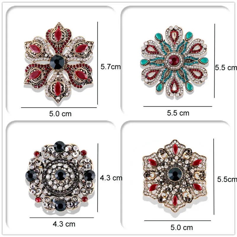 Women's Baroque Palace Crystal Brooch sold by FloralTrip product image thumbnail 3