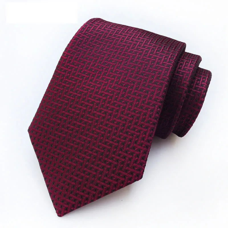 DarkRed Men's Extravagant Geometry Necktie sold by FloralTrip