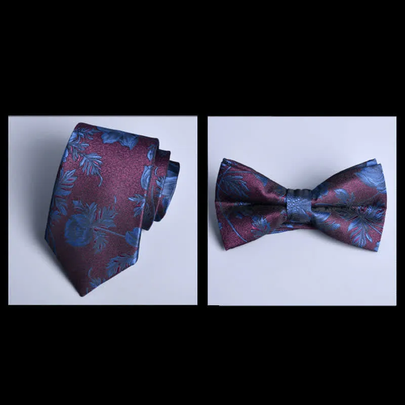 8Pcs Indigo Leaves Flower Vogue Necktie Bow Ties Gift Box sold by FloralTrip product image thumbnail 2