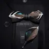 Black Mallard Duck Feather Bow Tie with Lapel Pin sold by FloralTrip