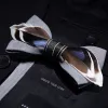 Gray Mallard Duck Feather Bow Tie with Lapel Pin sold by FloralTrip