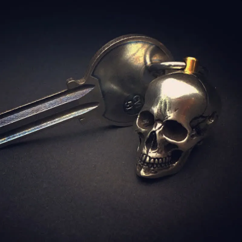 Horrible Skull Head Rotating Keychain Pendant sold by FloralTrip product image thumbnail 5