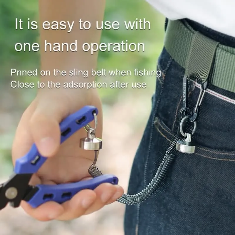 Magnetic Buckle Spring Rope Net Release Holder Keychain sold by FloralTrip product image thumbnail 4