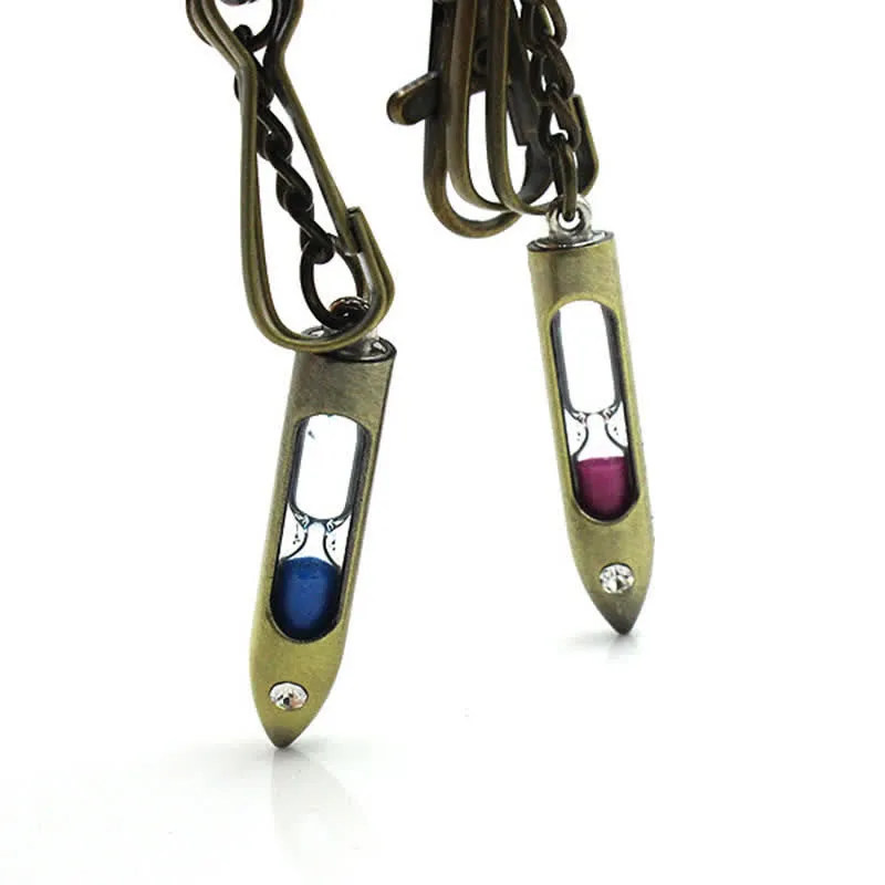 Classic Hourglass Bullet-Shaped Keychain sold by FloralTrip product image thumbnail 2