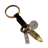 Steampunk Style Bullet Leather Keychain sold by FloralTrip