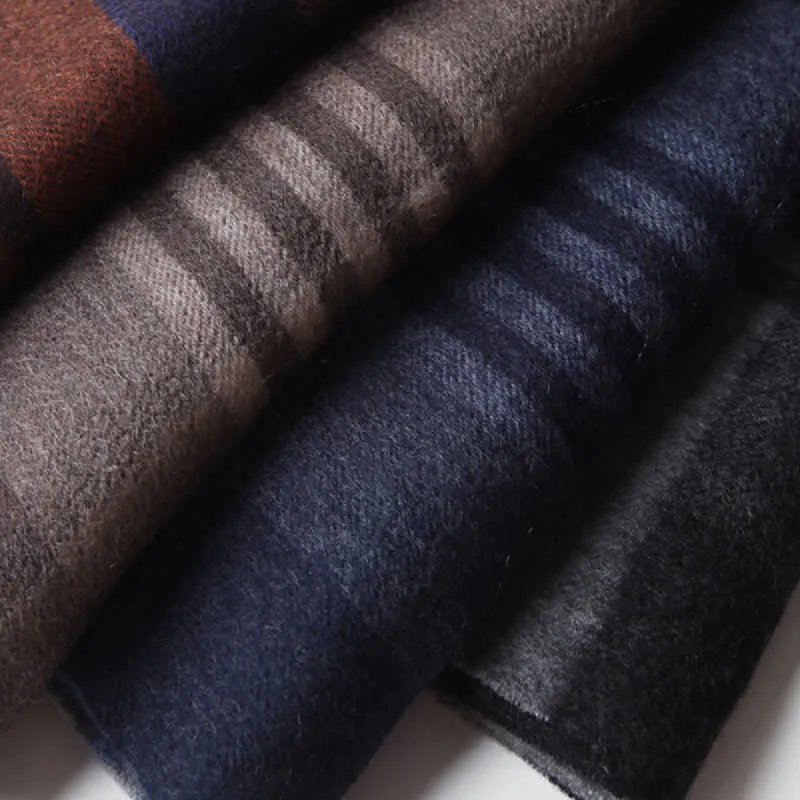 Men's Gentleman Three Colors Matching Plaid Cashmere Scarf sold by FloralTrip