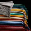 Unisex Simple Solid Color Pure Wool Fringed Scarf sold by FloralTrip