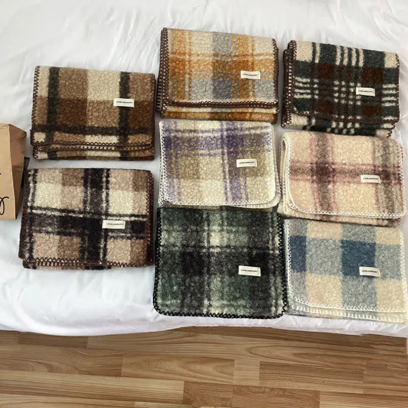 Unisex Winter Accessories Ultra Flush Plaid Scarf sold by FloralTrip
