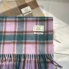 Unisex Vintage Matching Color Plaid Cashmere Scarf sold by FloralTrip