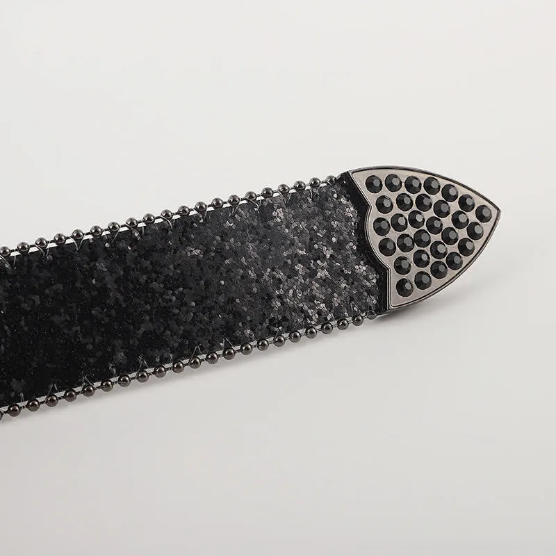 Cartoon Skull Buckle Bullet-Shaped Rivets Leather Belt sold by FloralTrip product image thumbnail 5