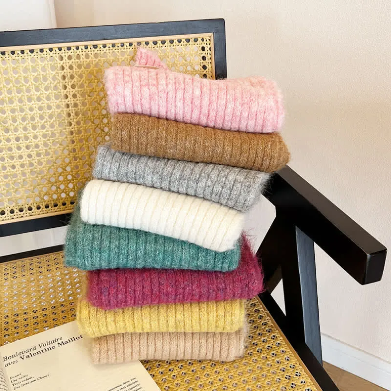 Unisex Cozy Knitted Solid Color Narrow Scarf sold by FloralTrip