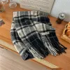 Unisex Winter Warm Tassel Plaid Oversized Scarf sold by FloralTrip