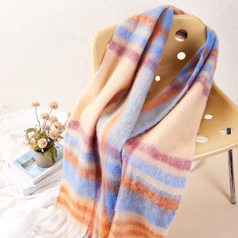 Unisex Classic Tassel Plaid Warm Scarf sold by FloralTrip product image thumbnail 5