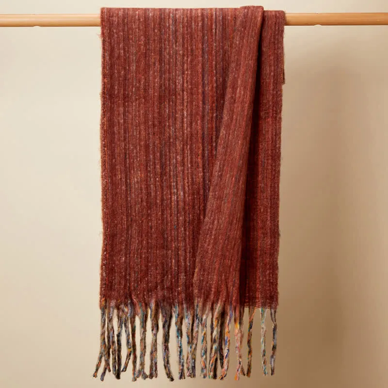 Unisex Bohemian Striped Multicoloured Fringe Scarf sold by FloralTrip product image thumbnail 3
