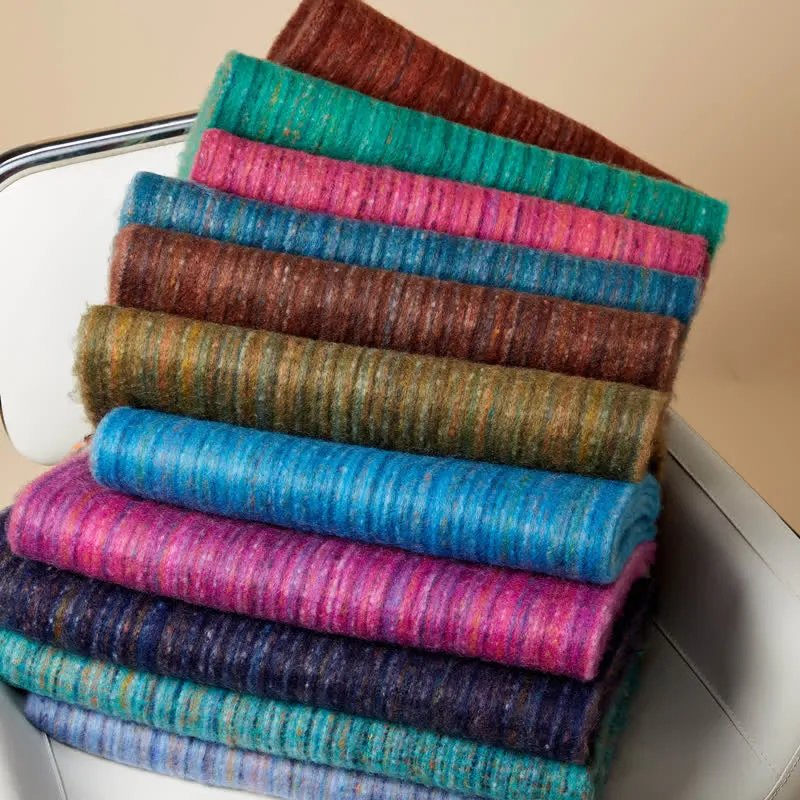 Unisex Bohemian Striped Multicoloured Fringe Scarf sold by FloralTrip