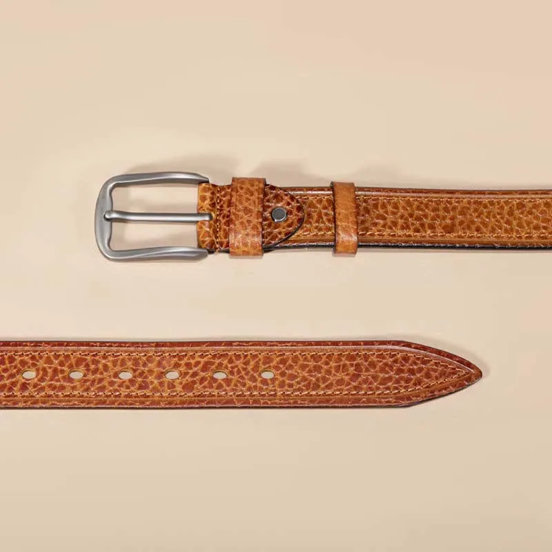 Stitching Snake Skin Pattern Casual Cowhide Leather Belt sold by FloralTrip product image thumbnail 5