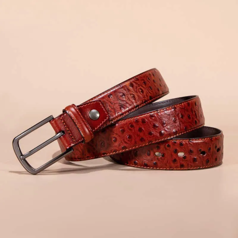 Exotic Crocodile Pattern Alligator Leather Belt sold by FloralTrip