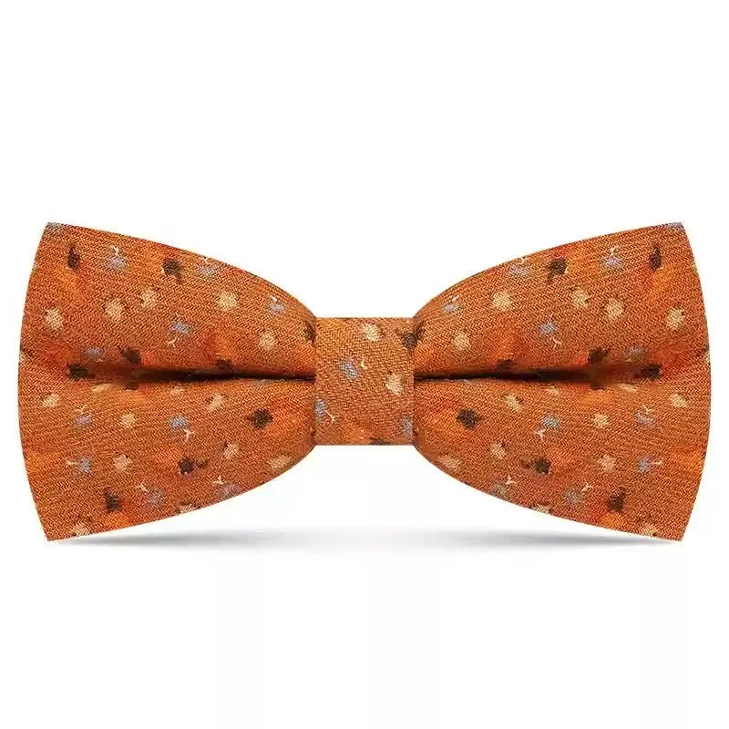 Men's Delicate Floral printed Design Cotton Bow Tie sold by FloralTrip product image thumbnail 4