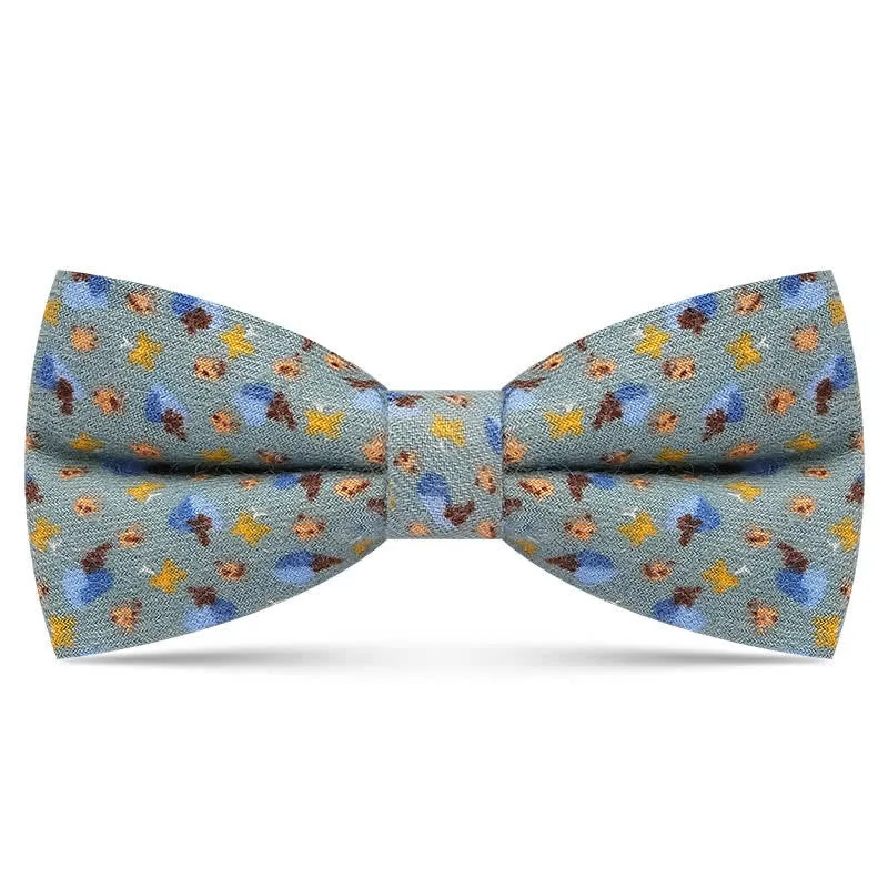 Men's Delicate Floral printed Design Cotton Bow Tie sold by FloralTrip product image thumbnail 5