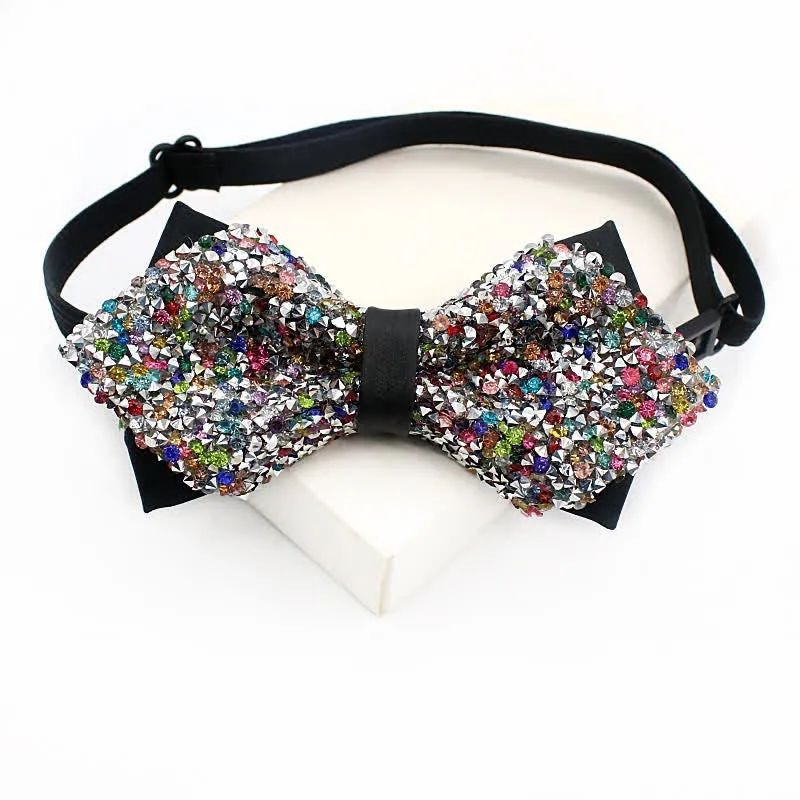 Men's Multicolored Shiny Stones Party Bow Tie sold by FloralTrip product image thumbnail 2