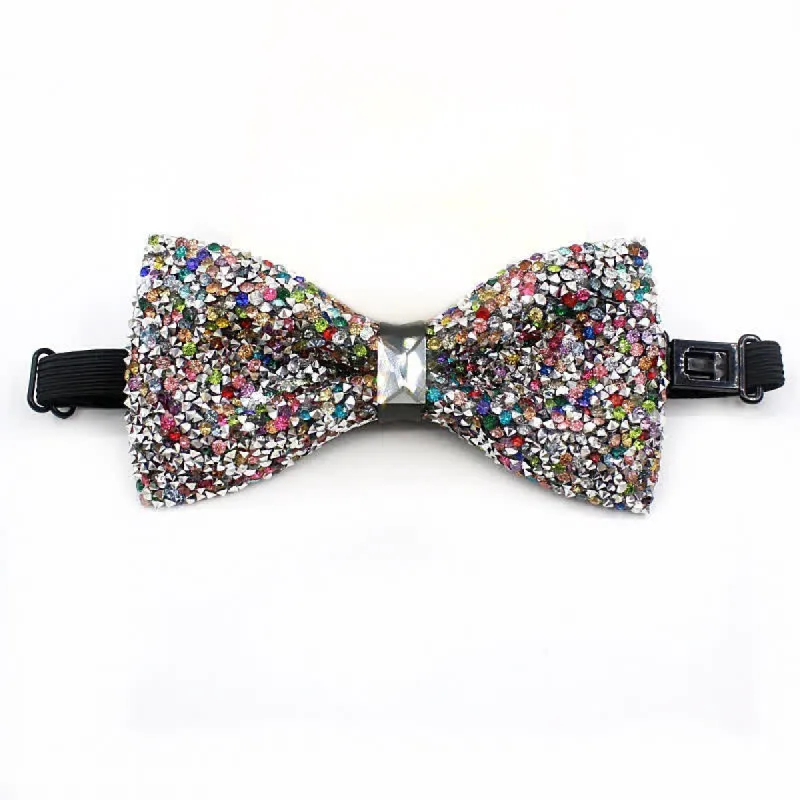 Men's Multicolored Shiny Stones Party Bow Tie made by FloralTrip
