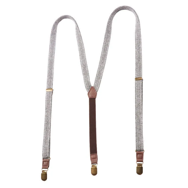 Herringbone Fashion Pants Straps Y-back Suspenders sold by FloralTrip product image thumbnail 5