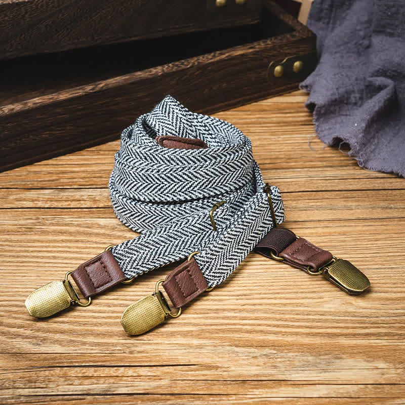 Herringbone Fashion Pants Straps Y-back Suspenders sold by FloralTrip product image thumbnail 2