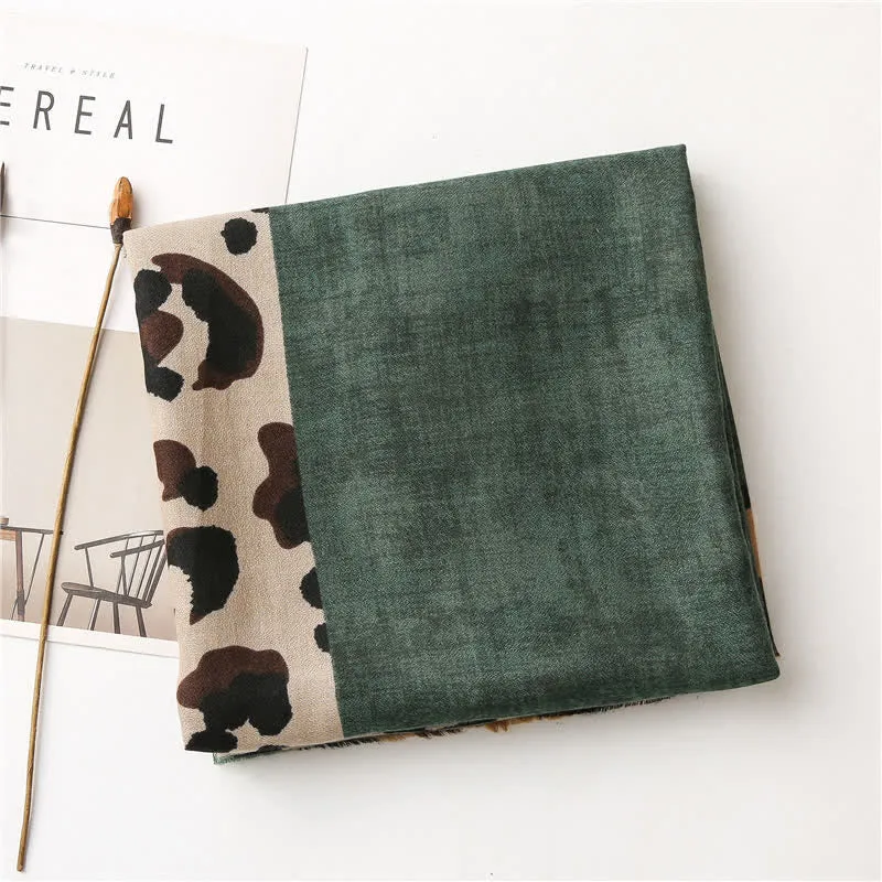 Women's Animal Leopard Printed Large Thin Scarf sold by FloralTrip product image thumbnail 5