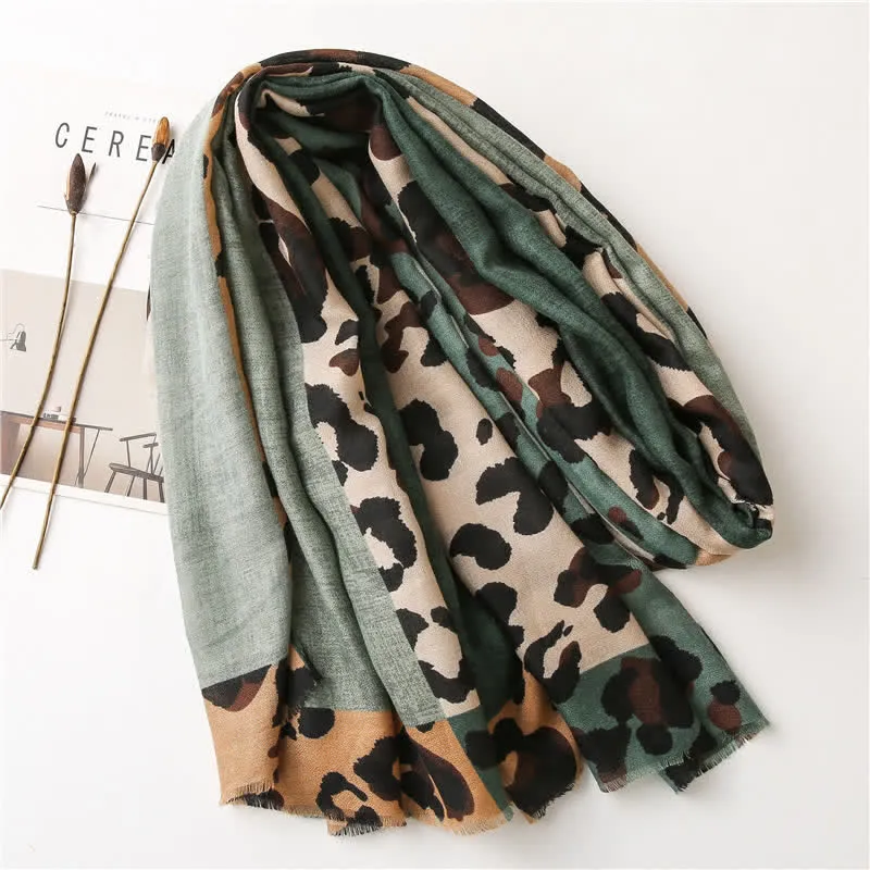 Women's Animal Leopard Printed Large Thin Scarf sold by FloralTrip product image thumbnail 2