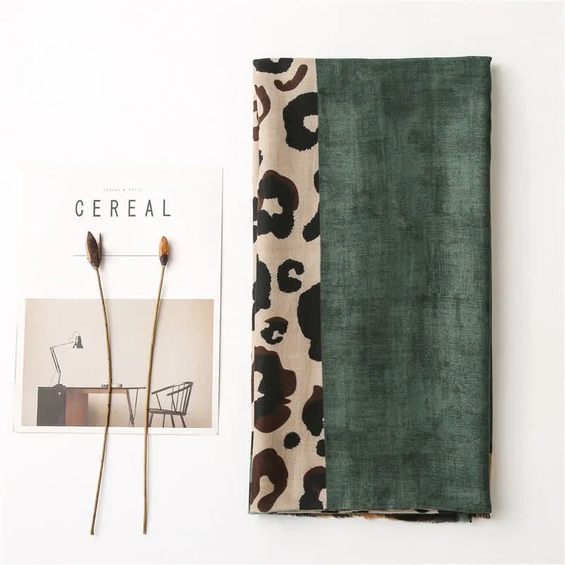 Women's Animal Leopard Printed Large Thin Scarf sold by FloralTrip product image thumbnail 4