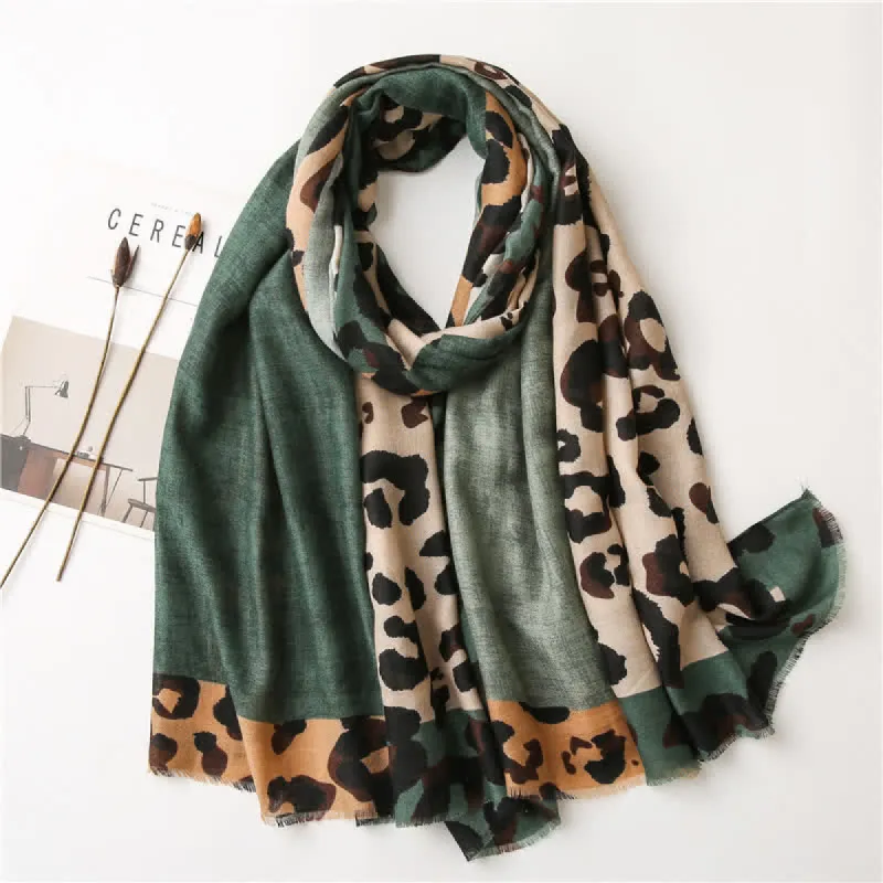 Women's Animal Leopard Printed Large Thin Scarf sold by FloralTrip