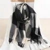 Unisex Fringed Plaid Striped Winter Warm Scarf sold by FloralTrip