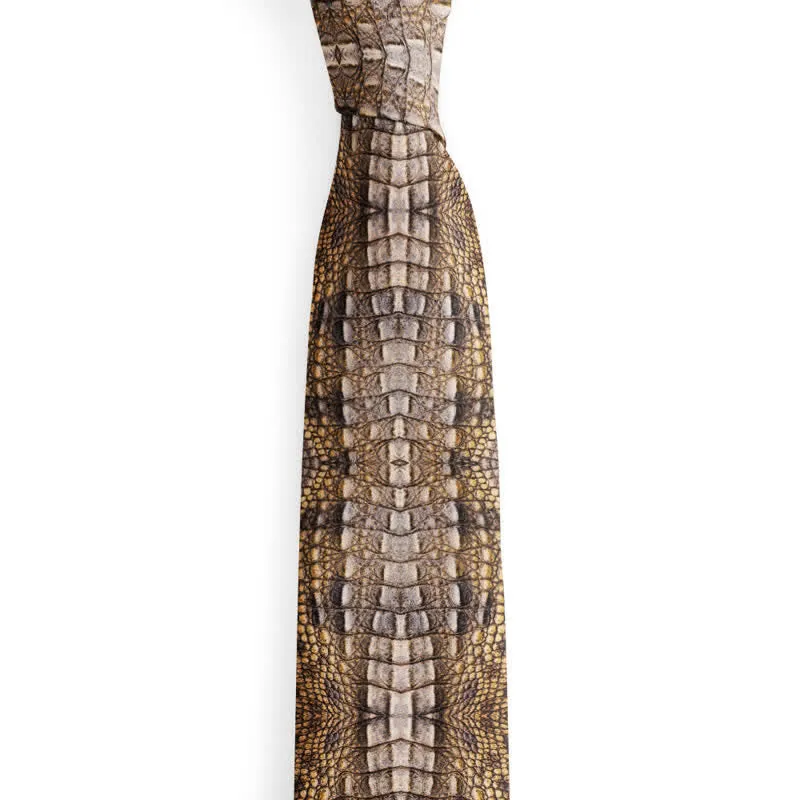 Men's Fun Stylish Animal Skin Printed Necktie sold by FloralTrip product image thumbnail 4