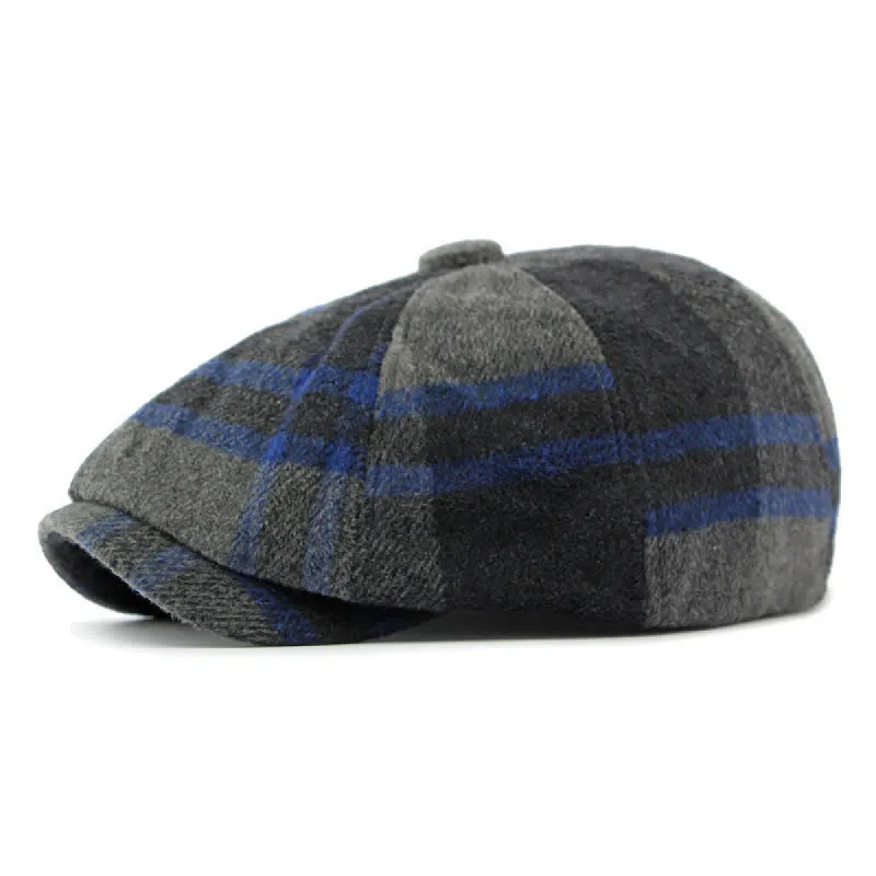 Painter Octagonal Checked Newsboy Beret Hat sold by FloralTrip