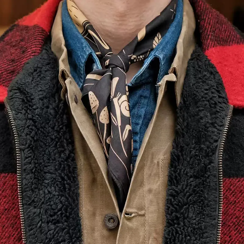 Black Hunter Deer West Kill Square Scarf sold by FloralTrip product image thumbnail 3