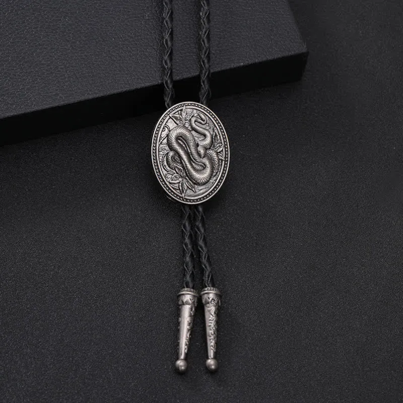 Traditional Snake Flower Pendant Bolo Tie sold by FloralTrip