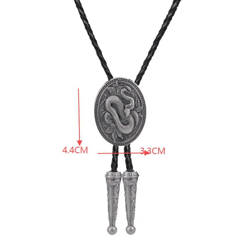 Traditional Snake Flower Pendant Bolo Tie sold by FloralTrip product image thumbnail 5
